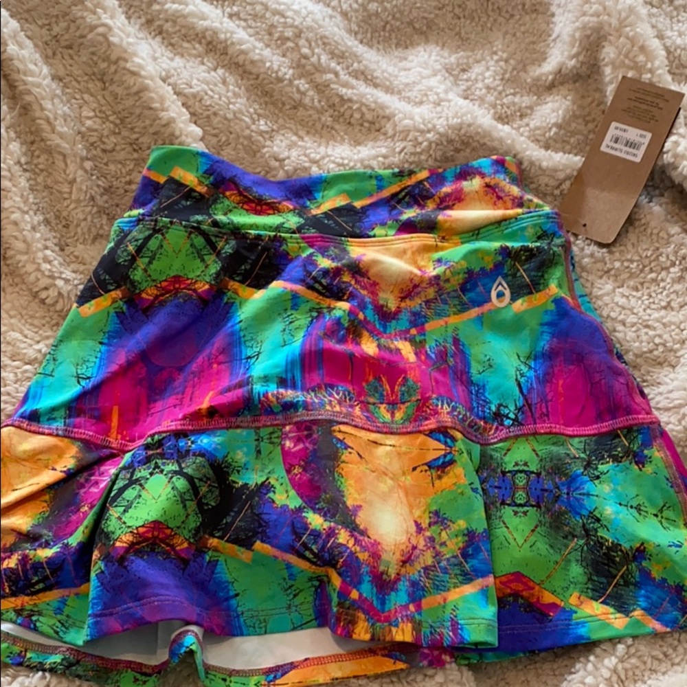 NWT multi color tennis skirt